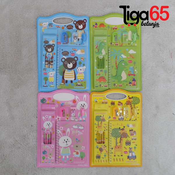 365 STATIONERY SET #40230 Buku &amp; Alat Tulis Anak / Karakter Fancy Gambar Lucu