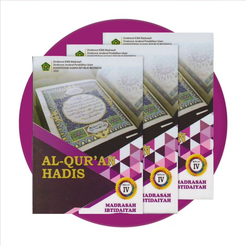 Buku Siswa Al-Quran Hadis Kelas 4 MI Kemenag