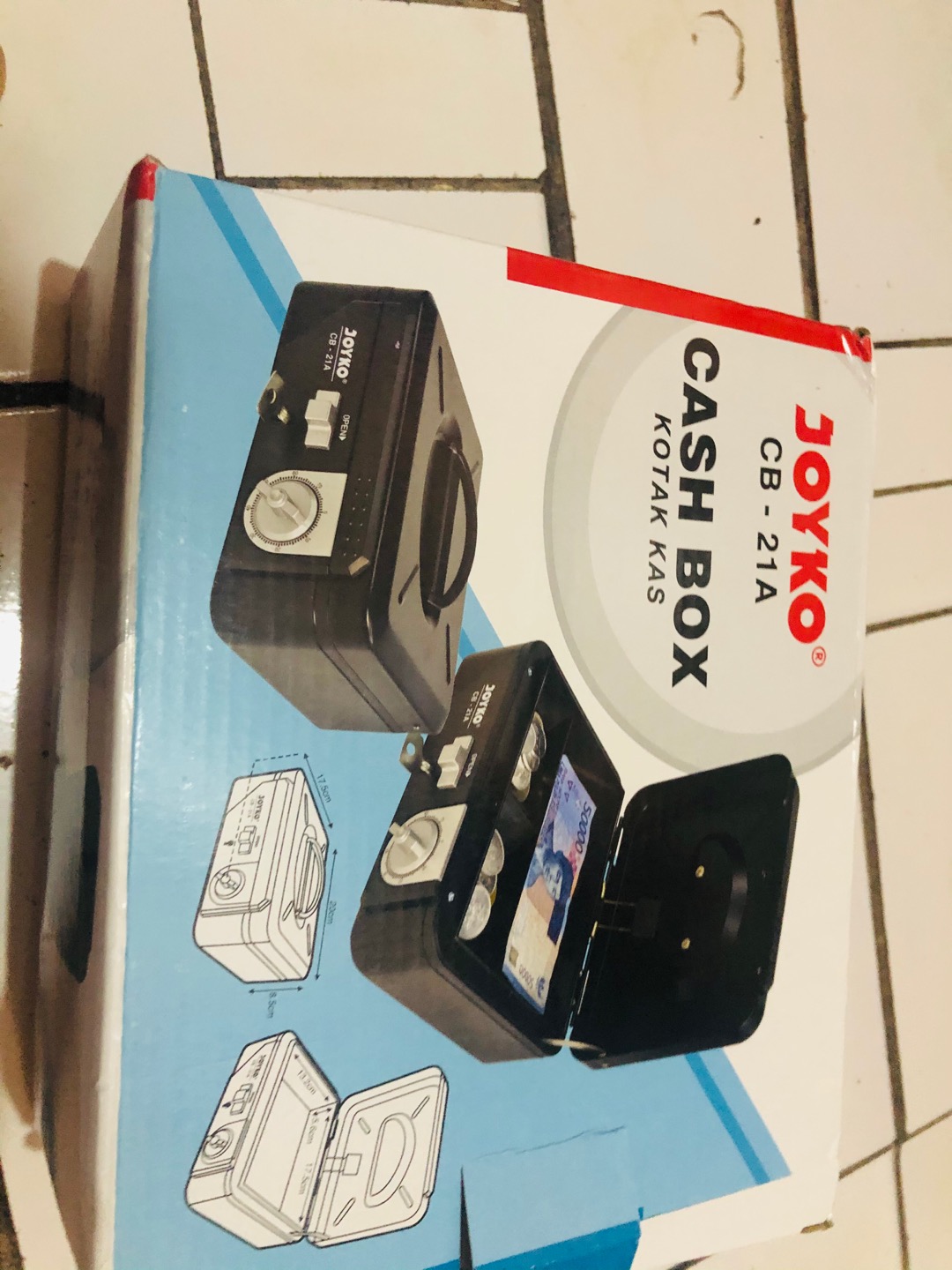 Cash Box Joyko Cb-21a / Kotak Penyimpanan Uang