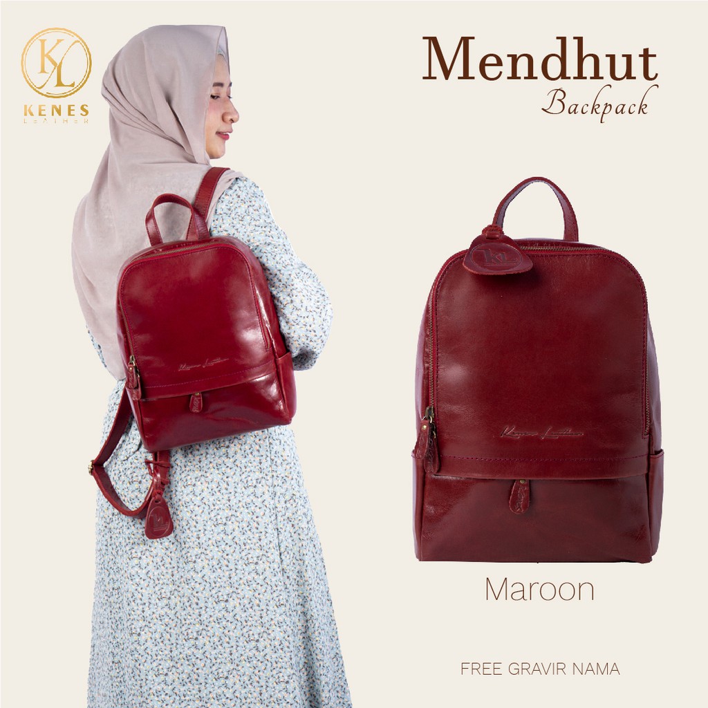 Tas Ransel Kulit Asli - RANSEL MENDHUT - Kenes Leather
