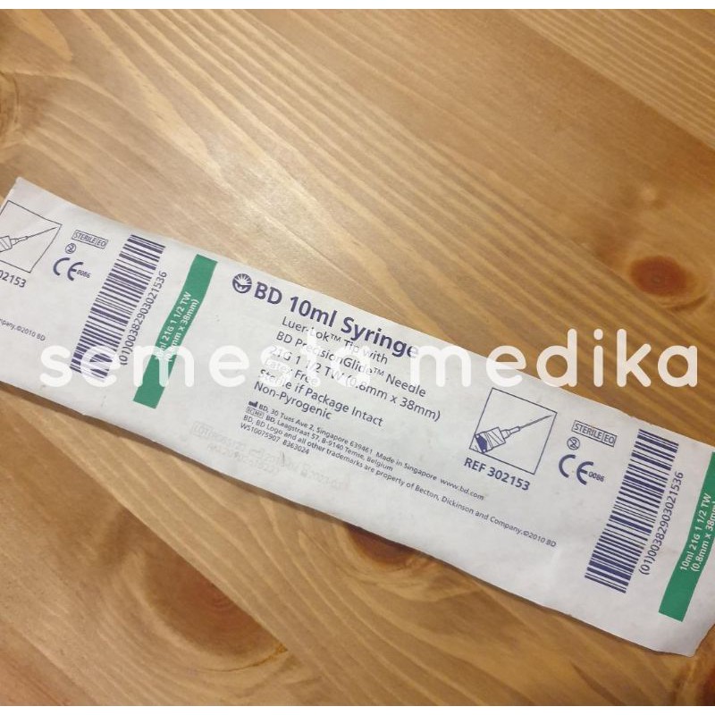Spuit 10ml merek BD / Syringe 10ml BD / Spet 10ml BD ECERAN Jarum Suntik