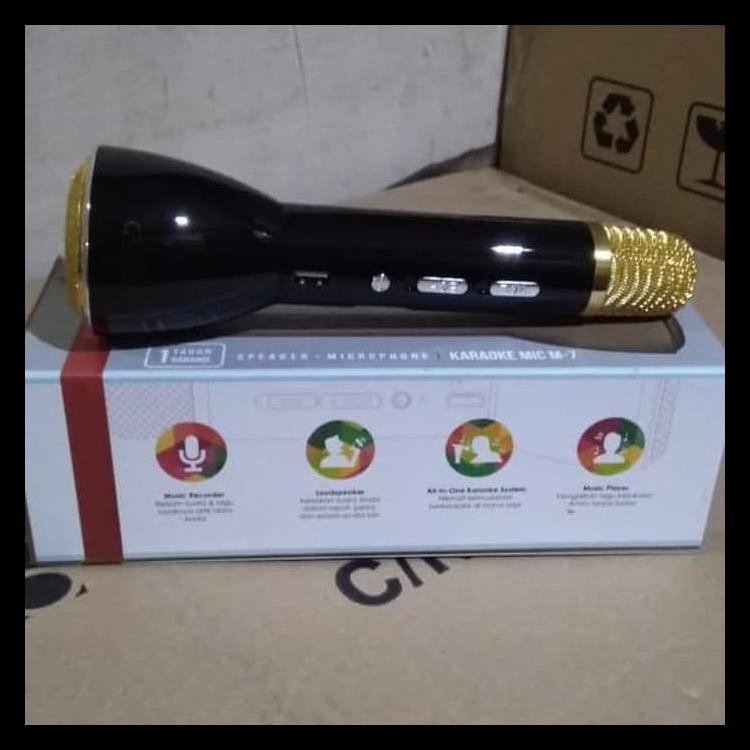 Promo  Mic Karaoke Asatron M-7/Speaker/Bluetooth/Mp3(All In One) - Perak Termurah
