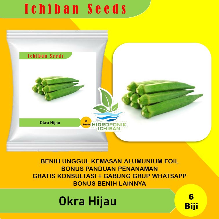 Benih Bibit Biji Okra Greenie Known You Seed