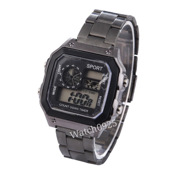 JAM TANGAN MURAH  DIGITAL 168 RANTAI GOLD &amp; SILVER IMPORT GROSIR PREMIUM READY 4 WARNA