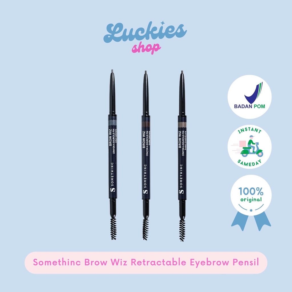 BPOM Somethinc Brow Wiz Retractable Eyebrow Pensil Alis Eye Brow Pen Browwiz