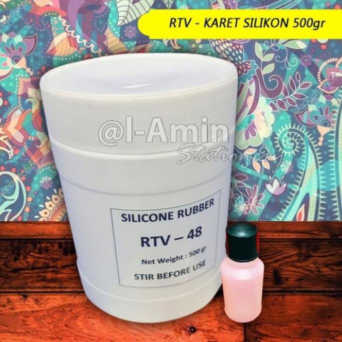 Silicone Ruber RTV-48/ Molding Silikon karet 500 gr