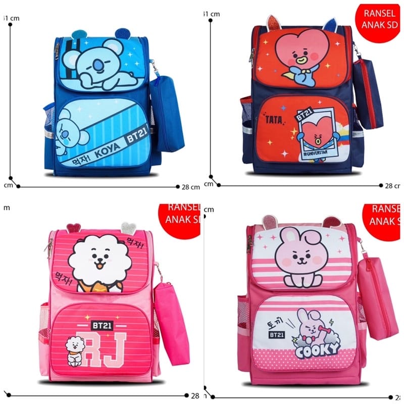 Tas Ransel Anak Fashion Terbaru Motif Lucu Perempuan bt21