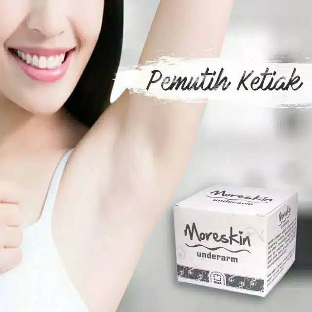 Moreskin Underarm Krim Pemutih Kulit Ketiak, Siku, Selangkangan & Bekas Luka / Agen Nasa Medan