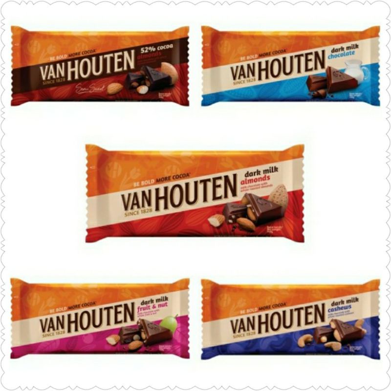 

Van Houten Chocolate Dark Milk Cashews 140gr