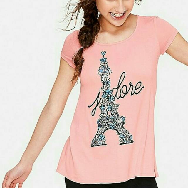 Kaos atasan anak perempuan Justice J'adore sz.10y