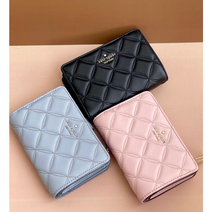 Kate spade natalia medium bifold wallet quilted