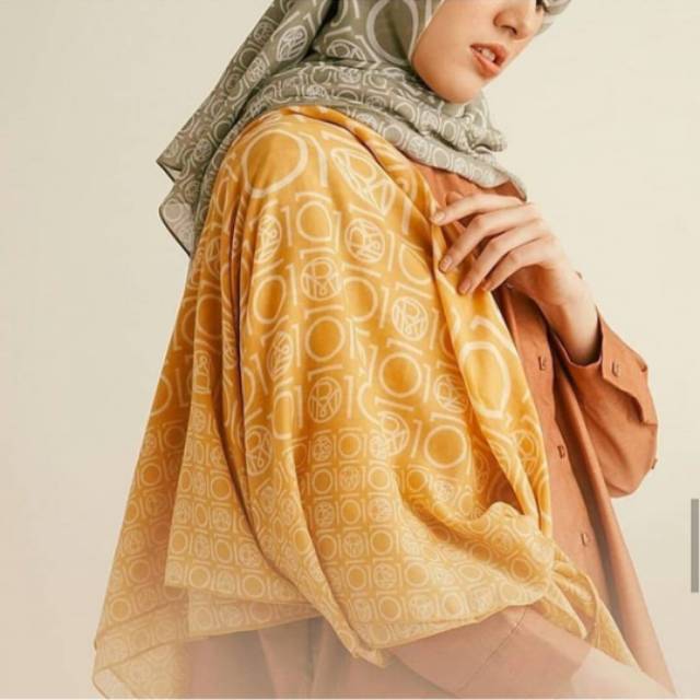 Ria miranda dekade monogram scarf