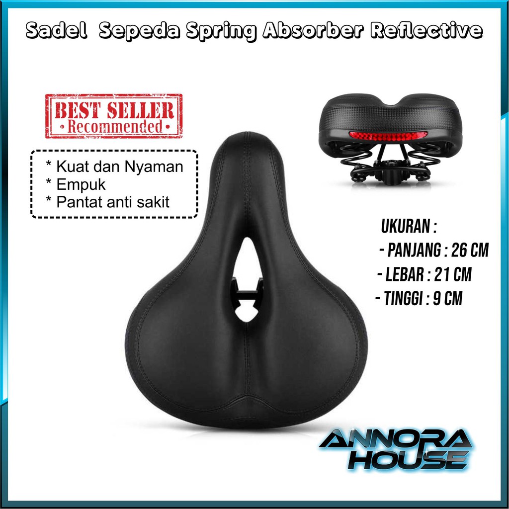 Jok Sadel Sepeda MTB Gunung Lipat Empuk Shock Absorber Big Butt - NE1017