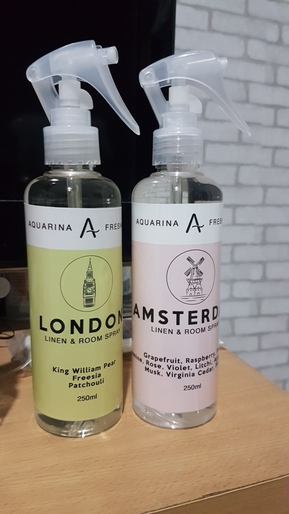 Aquarina Freshener Room Linen Spray Room Spray Parfum Pengharum Ruangan