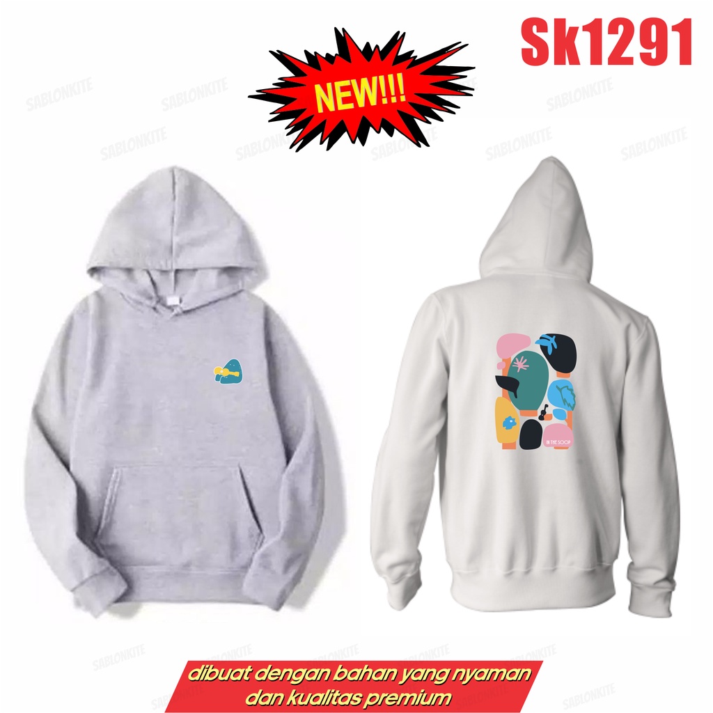 MURAH!!! HOODIE JAKET SLETING SEOK JIN SK1291 IN THE SOOP 2 UNISEX FLEECE