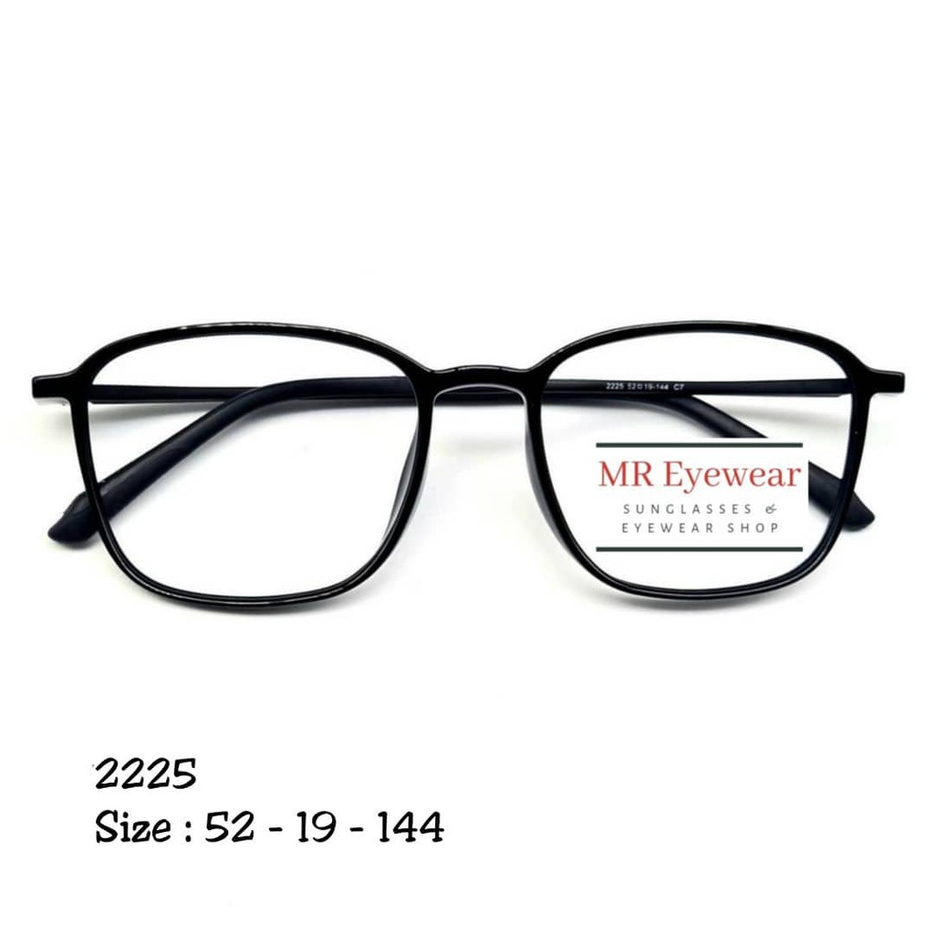 Frame Kacamata 2225 Bisa Ganti Lensa (Photochromic, Blueray, Bluechromic, Essilor, Antiradiasi)