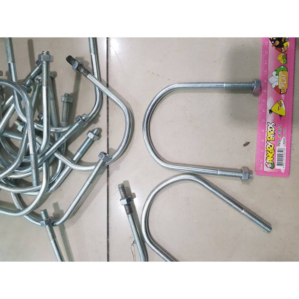U BOLT GALVANIS 2.5 INCH PER PCS