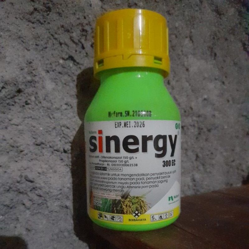 fungisida SINERGY 300EC 250ml bahan aktif : difenokonazol 150g/l+propikonazol 150 g/l