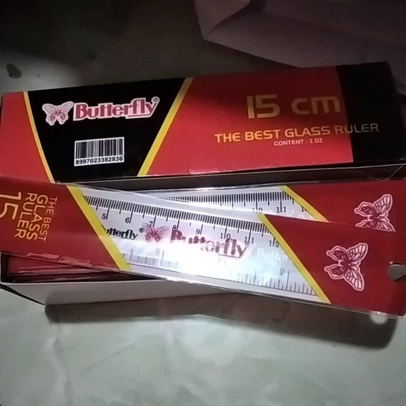 

1 Penggaris Butterfly ukuran 15cm murah promo