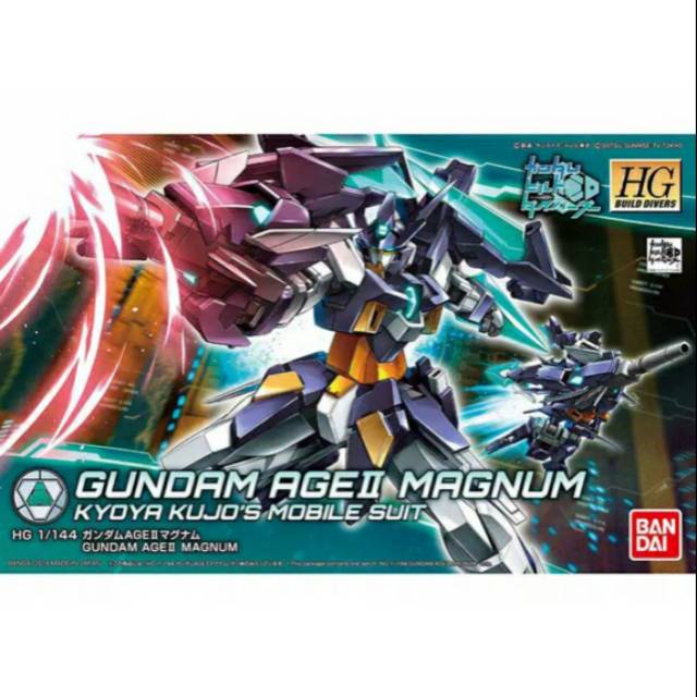 HGBD GUNDAM AGE II MAGNUM / HG BUILD DIVER GUNDAM BANDAI / AGE 2