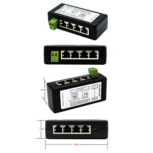 Putih POE 4 Port Passive Injector