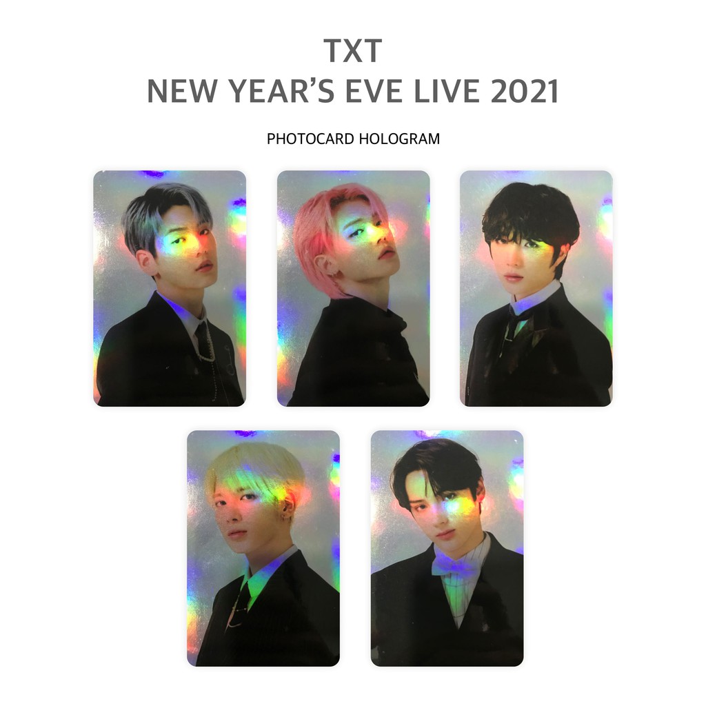 Photocard Hologram TXT New Year's Eve 2021