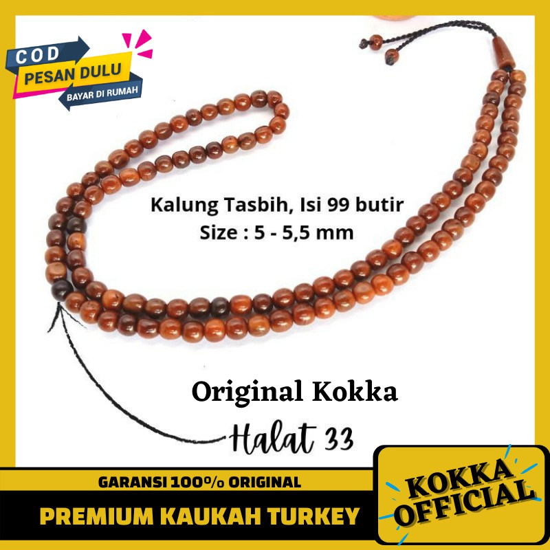 Kalung Tasbih Kayu Kaukah Halat Original Kokkah Kaokah Kauka Kaoka By Kokka Official