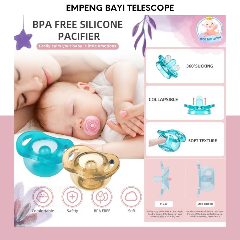 New Model! Empeng Dot Bayi Silikon Premium Model Teleskop Original Free Box