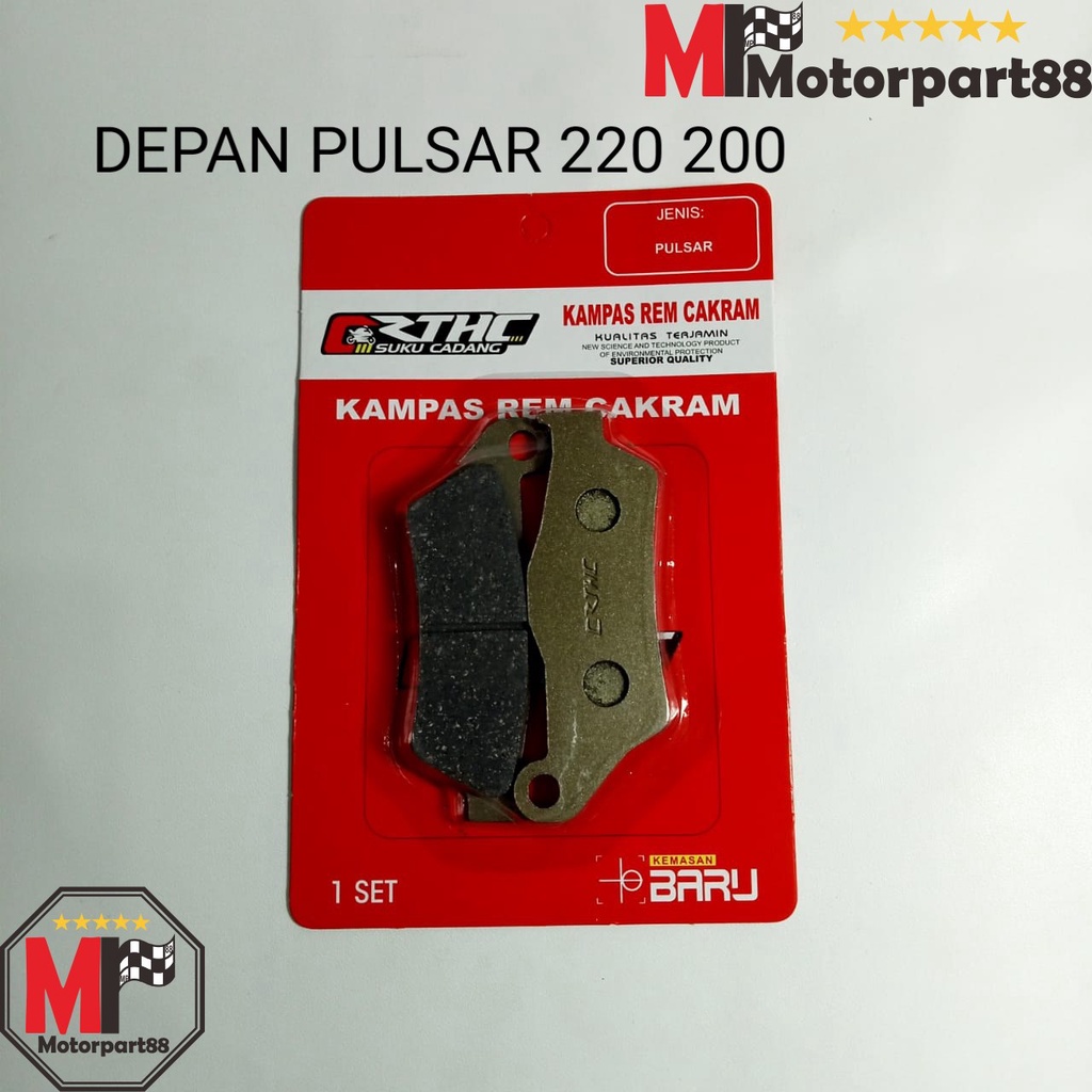 DISCPAD RTHC KAMPAS REM DEPAN BAJAJ PULSAR 220 200