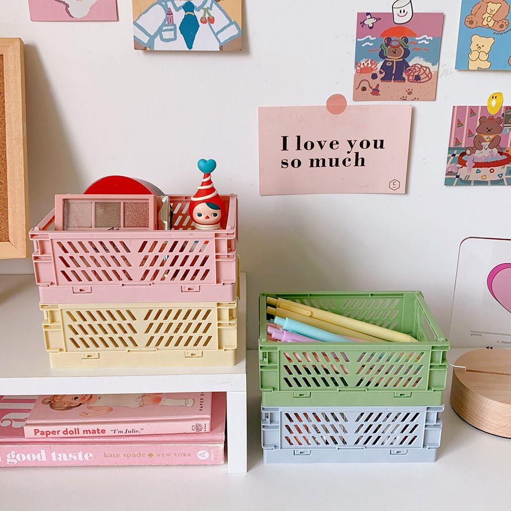 Nanas Tempat Penyimpanan Alat Tulis Dapur Mini Desktop Organizer Siswa Keranjang Lipat