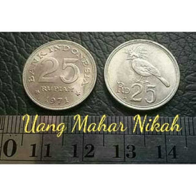 Uang Kuno 25 Rupiah Tahun 1971