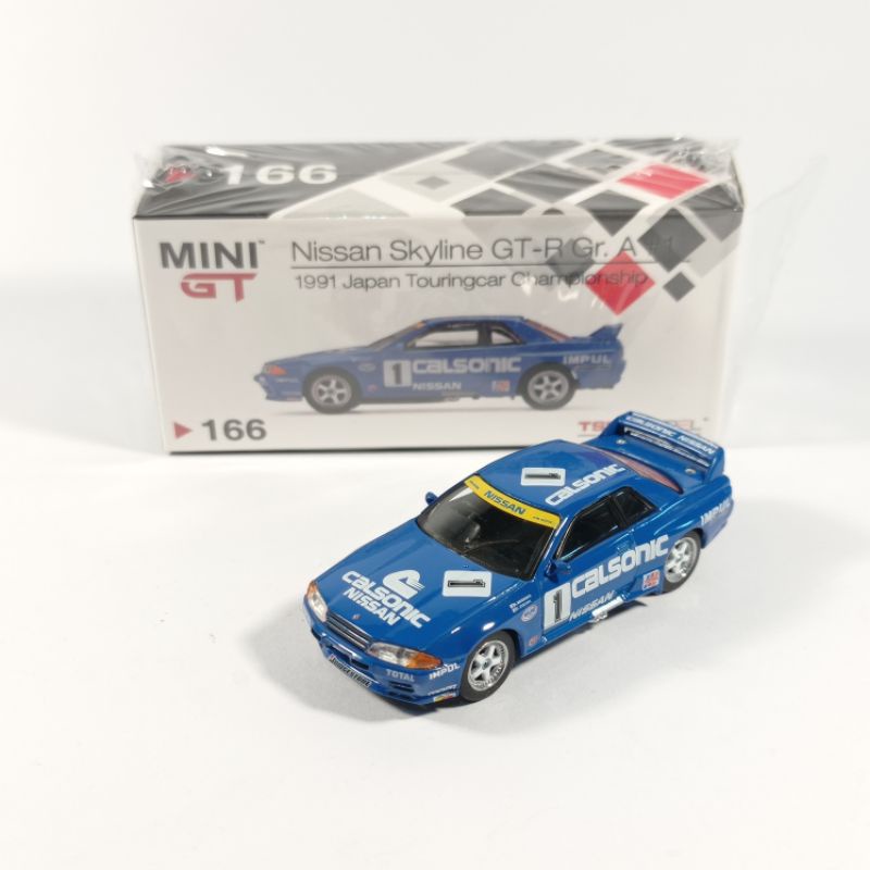 Diecast 1/64 Mini GT MiniGT 166 Nissan Skyline GT-R R32 Gr.A No.1 Calsonic 1991 Japan Touringcar Cha