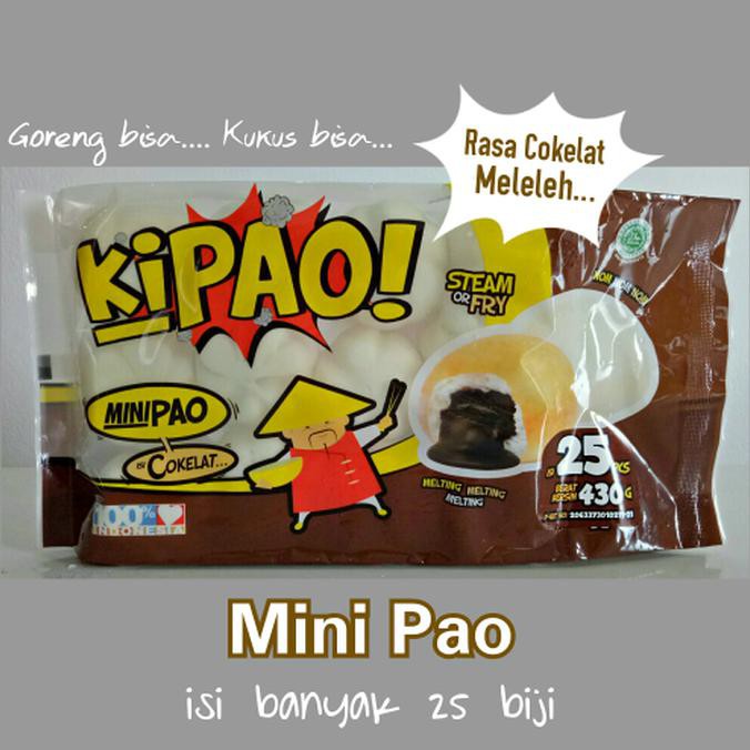 

TERLARIS! Kipao Mini Pao isi banyak 25 biji rasa Cokelat Meleleh