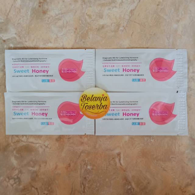 Ovulation Test Sweet Honey / LH Strip Masa Subur Ovulasi Akurat /Testpack Kesuburan / Baby Test