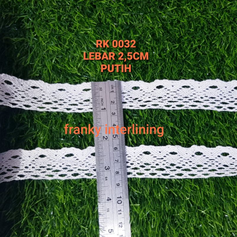 RENDA KAIT 0032 LEBAR 2,5CM ISI 9 METER