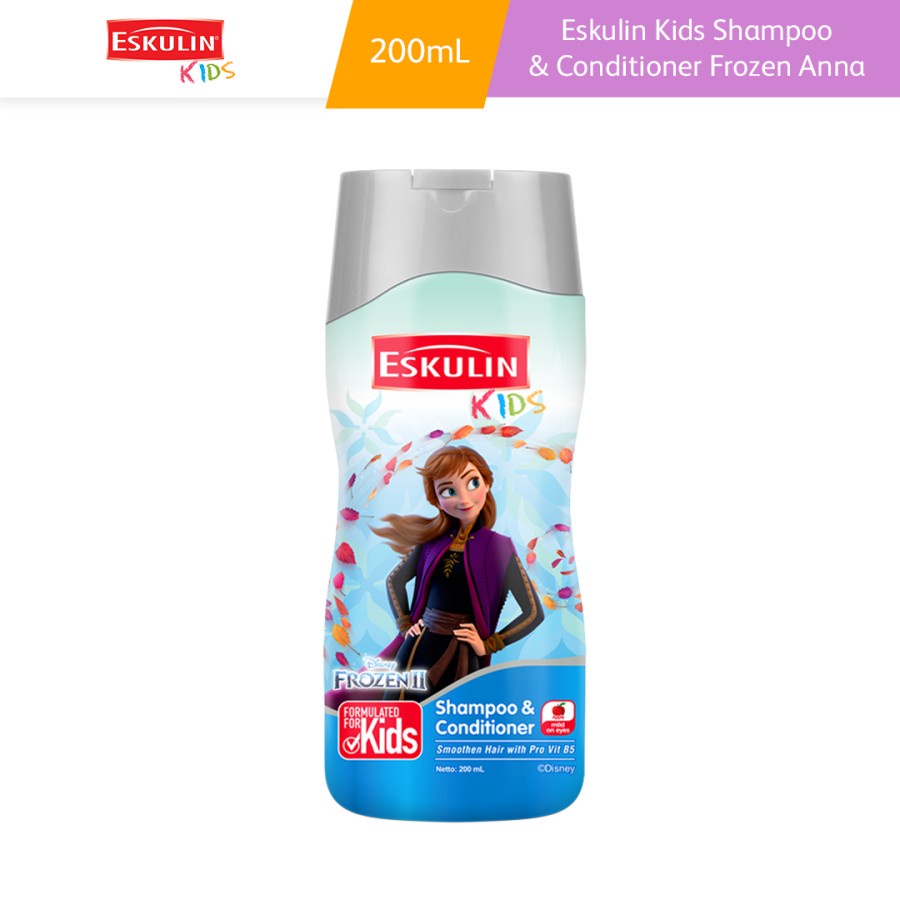 Eskulin Kids Shampoo and Conditioner Anna 200ml/perawatan rambut/sampoo/konditioner