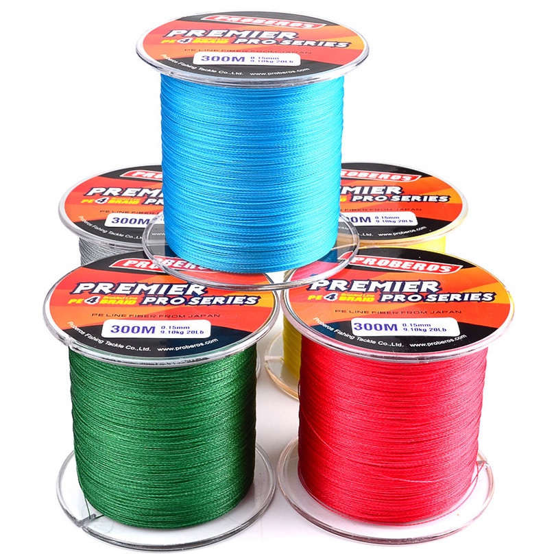 Benang Pancing Braided Thick 0.33mm Kuat Murah 300M - Biru