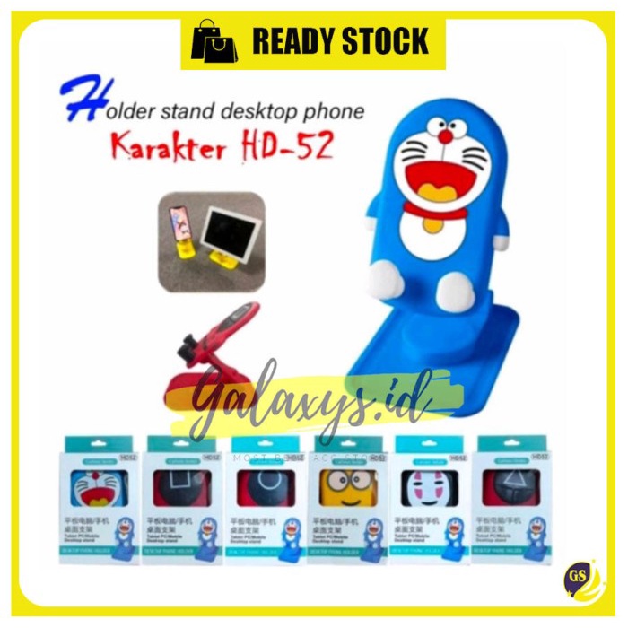 Phone Stand Karakter HD-52 Folding Dudukan HP Holder Karakter