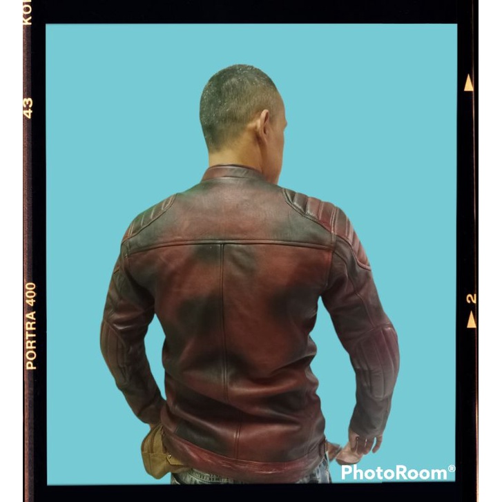 JAKET KULIT PRIA ORIGINAL DOMBA - JAKET KULIT WASHING - JAKET KULIT LUKIS TERBARU