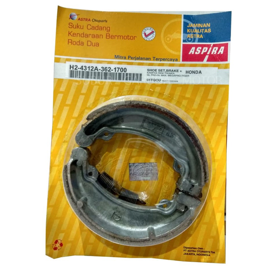 KAMPAS REM BELAKANG VARIO BEAT ASPIRA TERMURA