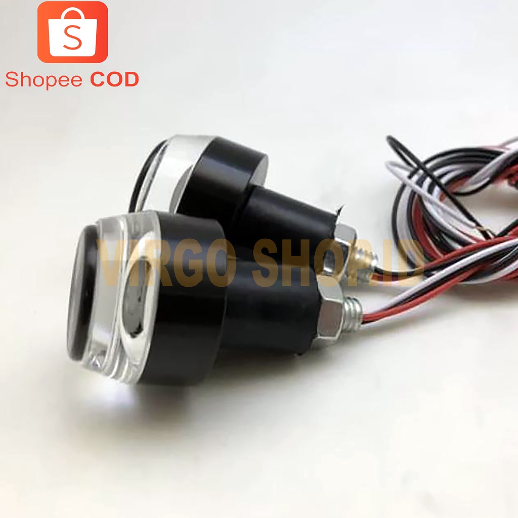 Jalu Stang Motor Menyala LED Menyala 2 Warna Bisa untuk Senja dan Sen / Jalu Stang / Jalu Stang Motor / Sepeda Motor / Jalu Setang Motor / Senja / Lampu Stang Motor / Led / Sen / Stang
