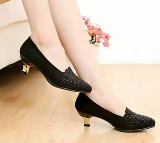 High heels pantopel suede manik js 13