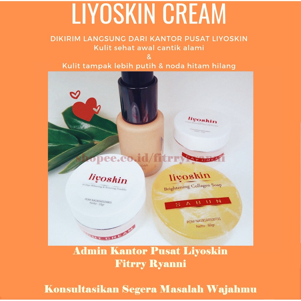 LIYOSKIN CREAM, KRIM WAJAH LIYOSKIN 100% ORIGINAL