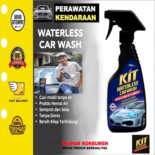 [BISA COD] KIT Waterless Car Wash Spray Cuci Mobil Tanpa Air Shampo 500Ml