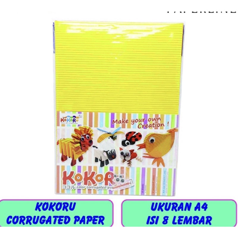 

KOKORU COLOUR CORRUGATED PAPER UKURAN A4