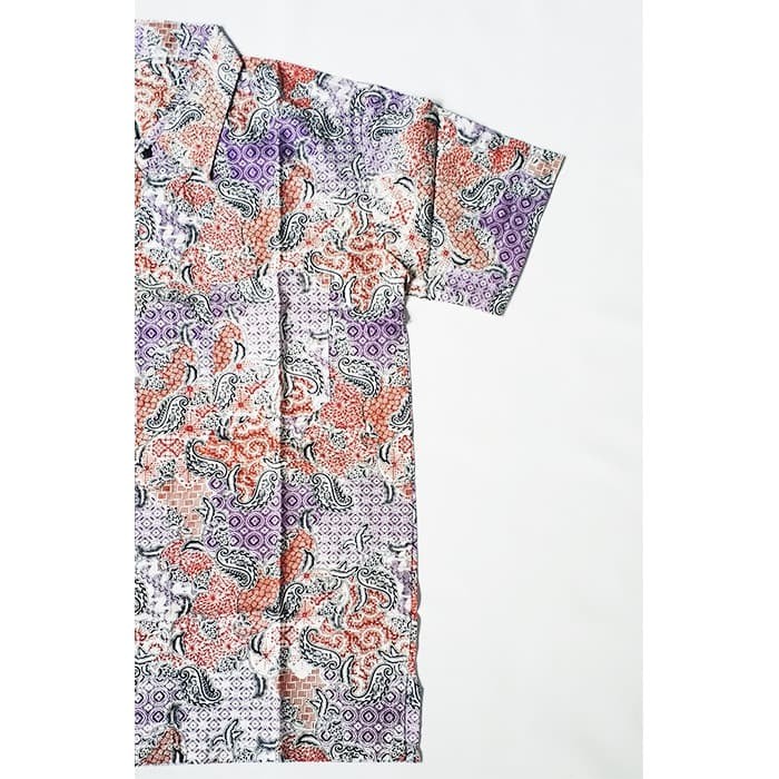 Kemeja Batik Pria Lengan Pendek Murah Eksklusif Kombinasi Keren LPDK3 - M