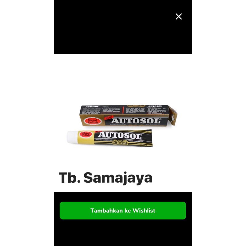 AUTOSOL 50 ml . pembersih karat. untuk poles