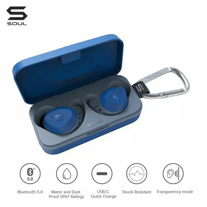 Soul S Fit Earphone Bluetooth True Wireless Waterproof Original Resmi
