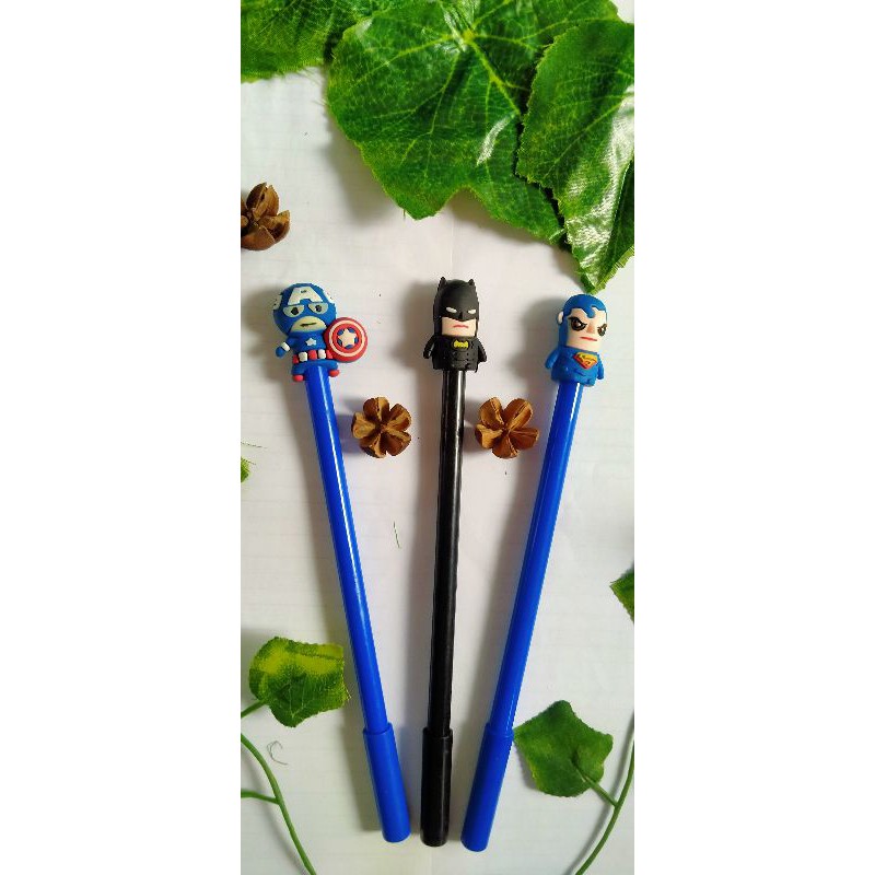 

❗PROMO PULPEN KARTUN❗AESTHETIC HERO/CAPTAIN AMERICA/BATMAN/SUPERMAN PEN