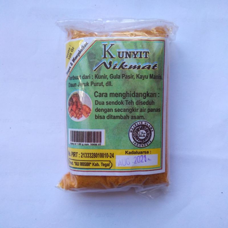 

Minuman jamu Kunyit Nikmat